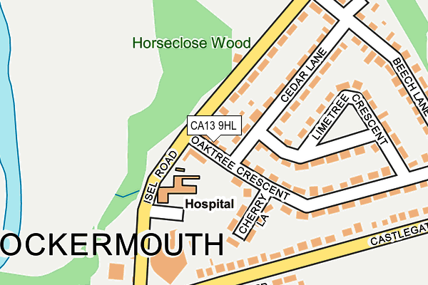 CA13 9HL map - OS OpenMap – Local (Ordnance Survey) CA13 9HL map - OS OpenMap – Local (Ordnance Survey)
