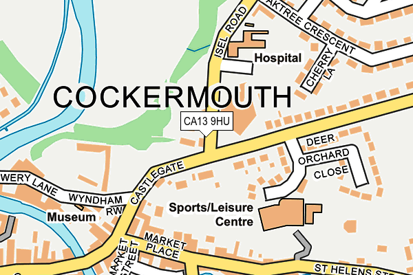 CA13 9HU map - OS OpenMap – Local (Ordnance Survey) CA13 9HU map - OS OpenMap – Local (Ordnance Survey)