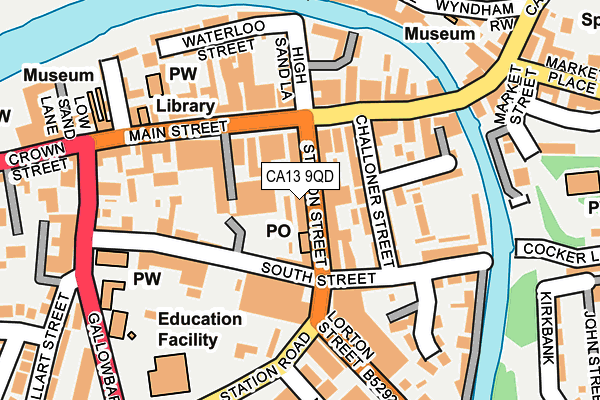 CA13 9QD map - OS OpenMap – Local (Ordnance Survey) CA13 9QD map - OS OpenMap – Local (Ordnance Survey)