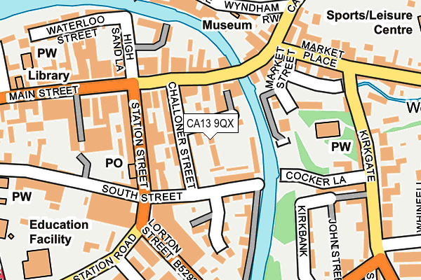 CA13 9QX map - OS OpenMap – Local (Ordnance Survey) CA13 9QX map - OS OpenMap – Local (Ordnance Survey)