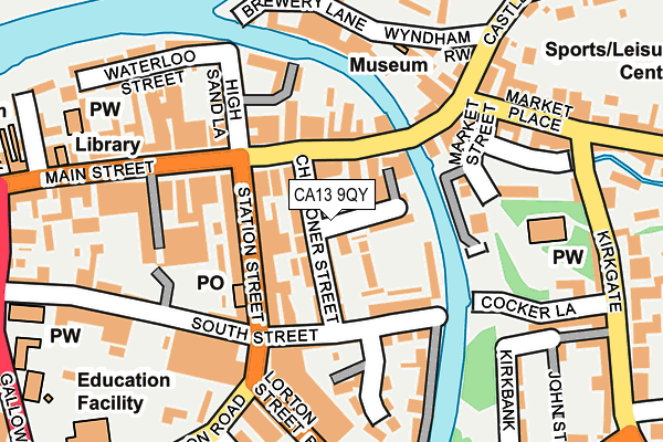 CA13 9QY map - OS OpenMap – Local (Ordnance Survey) CA13 9QY map - OS OpenMap – Local (Ordnance Survey)