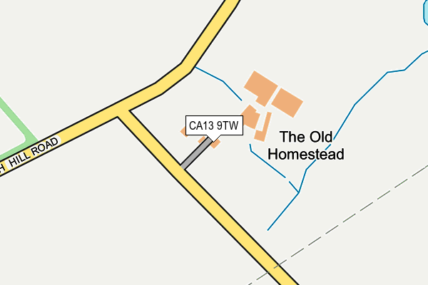 CA13 9TW map - OS OpenMap – Local (Ordnance Survey)