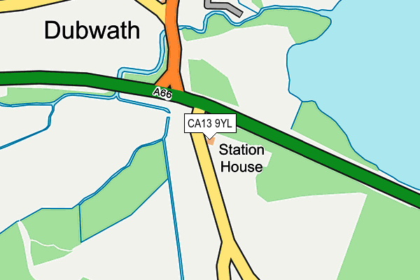 CA13 9YL map - OS OpenMap – Local (Ordnance Survey)