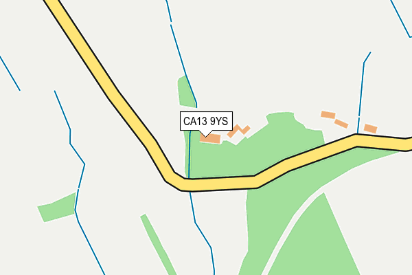 CA13 9YS map - OS OpenMap – Local (Ordnance Survey) CA13 9YS map - OS OpenMap – Local (Ordnance Survey)