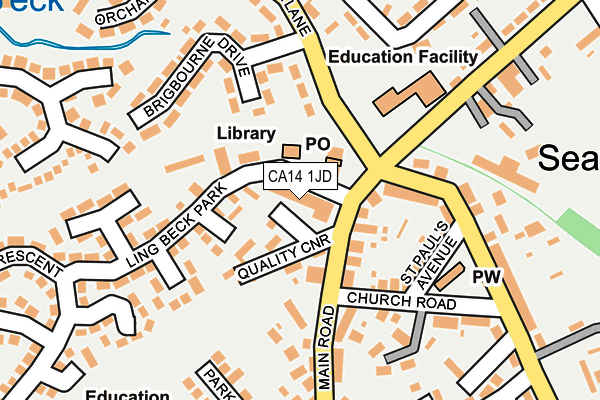 CA14 1JD map - OS OpenMap – Local (Ordnance Survey) CA14 1JD map - OS OpenMap – Local (Ordnance Survey)