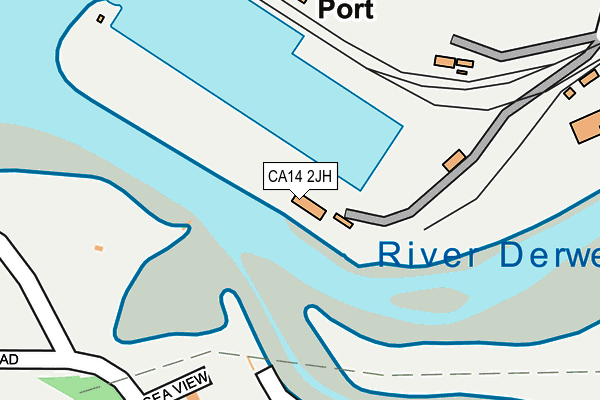 CA14 2JH map - OS OpenMap – Local (Ordnance Survey) CA14 2JH map - OS OpenMap – Local (Ordnance Survey)