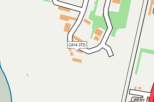 CA14 3TD map - OS OpenMap – Local (Ordnance Survey) CA14 3TD map - OS OpenMap – Local (Ordnance Survey)