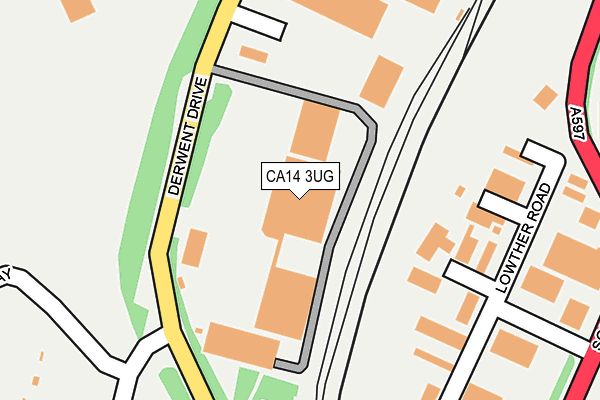 CA14 3UG map - OS OpenMap – Local (Ordnance Survey) CA14 3UG map - OS OpenMap – Local (Ordnance Survey)