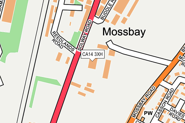 CA14 3XH map - OS OpenMap – Local (Ordnance Survey) CA14 3XH map - OS OpenMap – Local (Ordnance Survey)