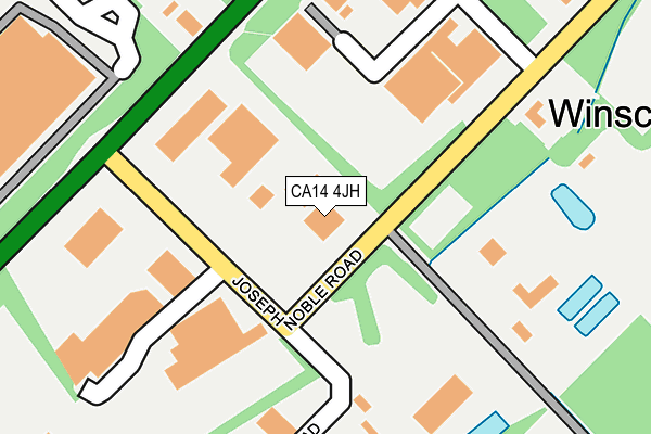 CA14 4JH map - OS OpenMap – Local (Ordnance Survey) CA14 4JH map - OS OpenMap – Local (Ordnance Survey)