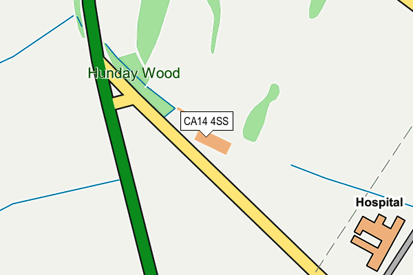 CA14 4SS map - OS OpenMap – Local (Ordnance Survey) CA14 4SS map - OS OpenMap – Local (Ordnance Survey)