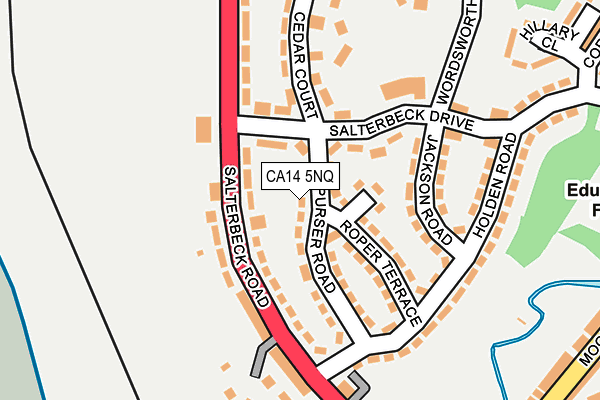 CA14 5NQ map - OS OpenMap – Local (Ordnance Survey) CA14 5NQ map - OS OpenMap – Local (Ordnance Survey)