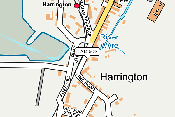 CA14 5QG map - OS OpenMap – Local (Ordnance Survey) CA14 5QG map - OS OpenMap – Local (Ordnance Survey)