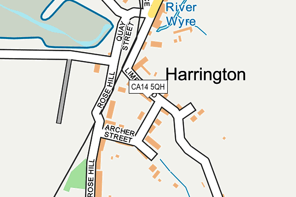 CA14 5QH map - OS OpenMap – Local (Ordnance Survey) CA14 5QH map - OS OpenMap – Local (Ordnance Survey)