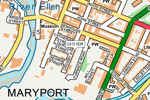 CA15 6DR map - OS OpenMap – Local (Ordnance Survey)