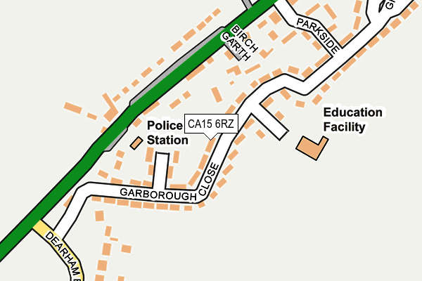 CA15 6RZ map - OS OpenMap – Local (Ordnance Survey)