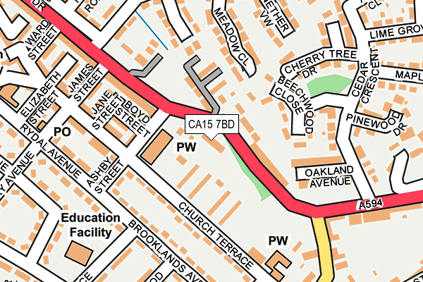 CA15 7BD map - OS OpenMap – Local (Ordnance Survey) CA15 7BD map - OS OpenMap – Local (Ordnance Survey)
