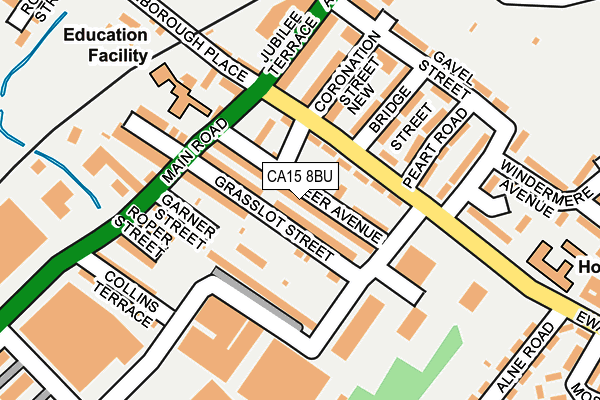 CA15 8BU map - OS OpenMap – Local (Ordnance Survey) CA15 8BU map - OS OpenMap – Local (Ordnance Survey)