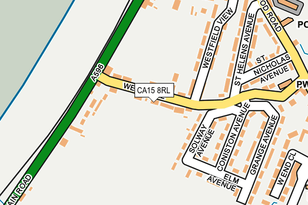 CA15 8RL map - OS OpenMap – Local (Ordnance Survey) CA15 8RL map - OS OpenMap – Local (Ordnance Survey)
