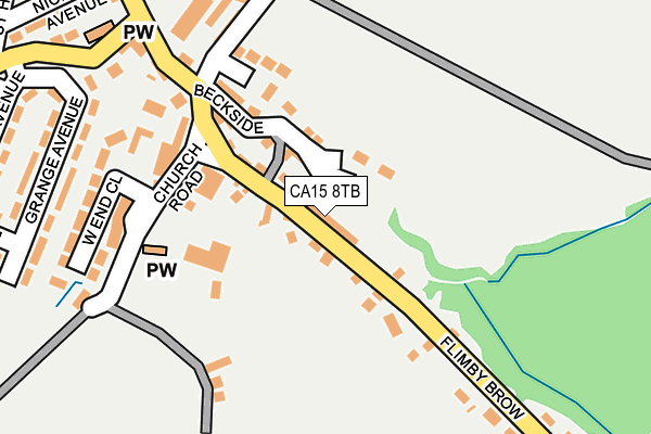 CA15 8TB map - OS OpenMap – Local (Ordnance Survey) CA15 8TB map - OS OpenMap – Local (Ordnance Survey)