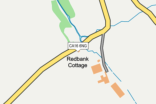 CA16 6NG map - OS OpenMap – Local (Ordnance Survey) CA16 6NG map - OS OpenMap – Local (Ordnance Survey)