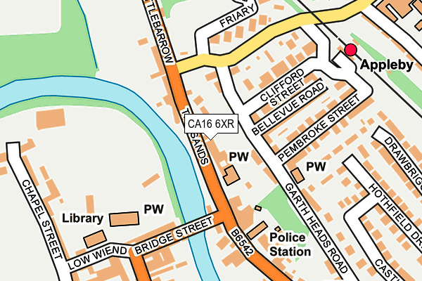 CA16 6XR map - OS OpenMap – Local (Ordnance Survey) CA16 6XR map - OS OpenMap – Local (Ordnance Survey)