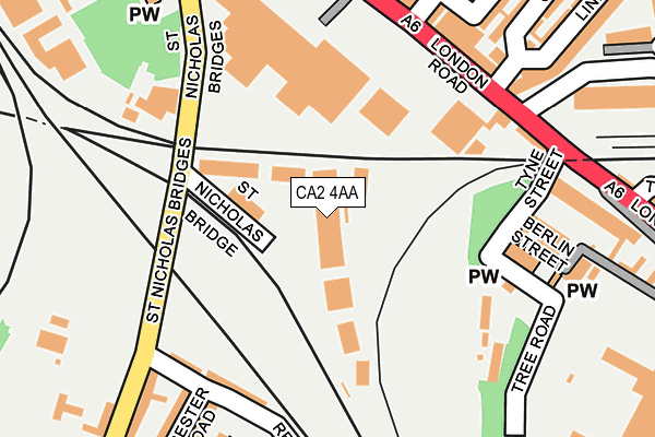 CA2 4AA map - OS OpenMap – Local (Ordnance Survey) CA2 4AA map - OS OpenMap – Local (Ordnance Survey)