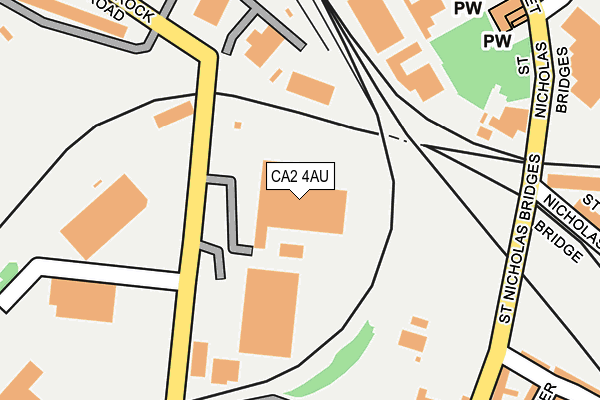 CA2 4AU map - OS OpenMap – Local (Ordnance Survey) CA2 4AU map - OS OpenMap – Local (Ordnance Survey)