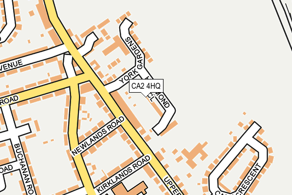 CA2 4HQ map - OS OpenMap – Local (Ordnance Survey) CA2 4HQ map - OS OpenMap – Local (Ordnance Survey)