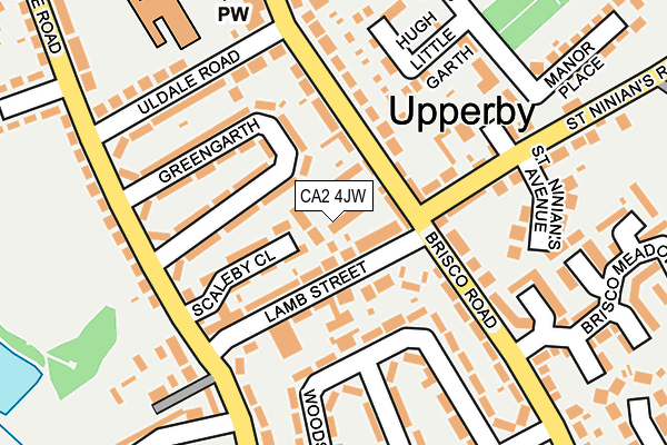 CA2 4JW map - OS OpenMap – Local (Ordnance Survey) CA2 4JW map - OS OpenMap – Local (Ordnance Survey)