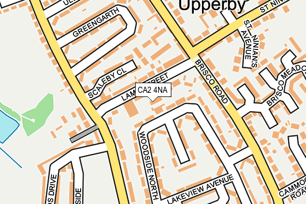 CA2 4NA map - OS OpenMap – Local (Ordnance Survey) CA2 4NA map - OS OpenMap – Local (Ordnance Survey)