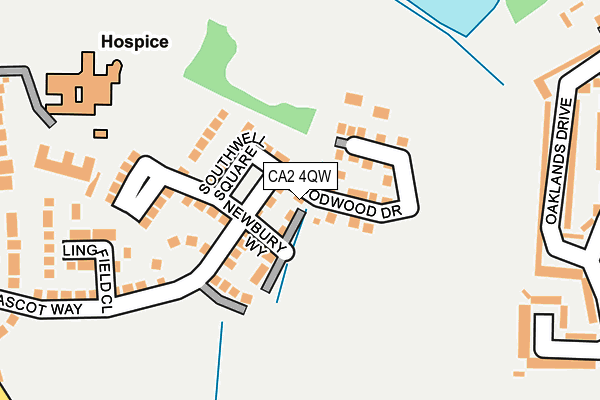 CA2 4QW map - OS OpenMap – Local (Ordnance Survey) CA2 4QW map - OS OpenMap – Local (Ordnance Survey)