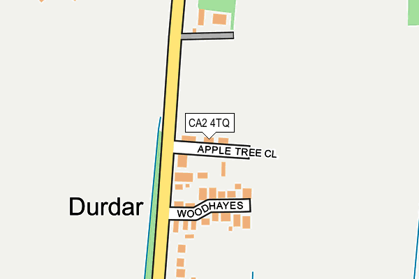 CA2 4TQ map - OS OpenMap – Local (Ordnance Survey)