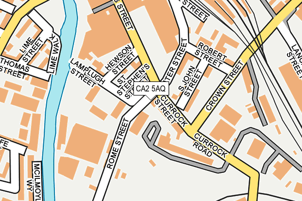 CA2 5AQ map - OS OpenMap – Local (Ordnance Survey) CA2 5AQ map - OS OpenMap – Local (Ordnance Survey)