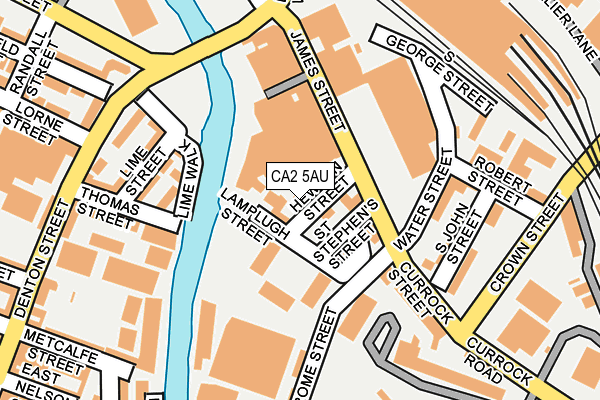 CA2 5AU map - OS OpenMap – Local (Ordnance Survey) CA2 5AU map - OS OpenMap – Local (Ordnance Survey)