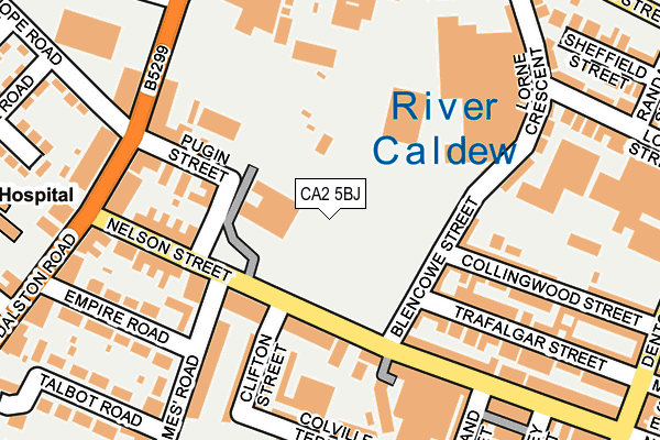 CA2 5BJ map - OS OpenMap – Local (Ordnance Survey) CA2 5BJ map - OS OpenMap – Local (Ordnance Survey)