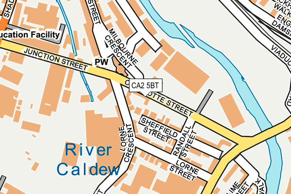 CA2 5BT map - OS OpenMap – Local (Ordnance Survey) CA2 5BT map - OS OpenMap – Local (Ordnance Survey)