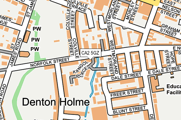 CA2 5GZ map - OS OpenMap – Local (Ordnance Survey) CA2 5GZ map - OS OpenMap – Local (Ordnance Survey)