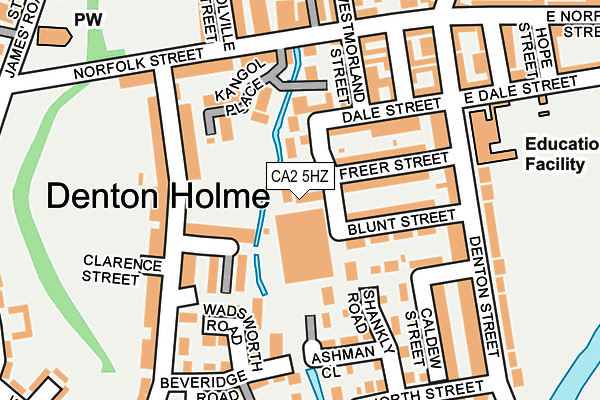 CA2 5HZ map - OS OpenMap – Local (Ordnance Survey) CA2 5HZ map - OS OpenMap – Local (Ordnance Survey)