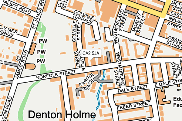 CA2 5JA map - OS OpenMap – Local (Ordnance Survey) CA2 5JA map - OS OpenMap – Local (Ordnance Survey)