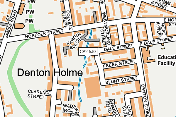 CA2 5JG map - OS OpenMap – Local (Ordnance Survey) CA2 5JG map - OS OpenMap – Local (Ordnance Survey)
