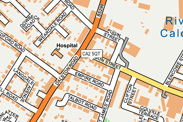 CA2 5QT map - OS OpenMap – Local (Ordnance Survey) CA2 5QT map - OS OpenMap – Local (Ordnance Survey)