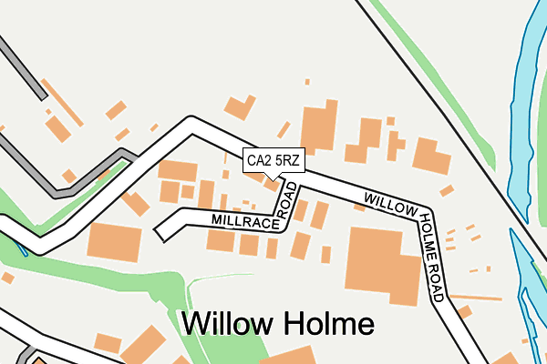 CA2 5RZ map - OS OpenMap – Local (Ordnance Survey) CA2 5RZ map - OS OpenMap – Local (Ordnance Survey)