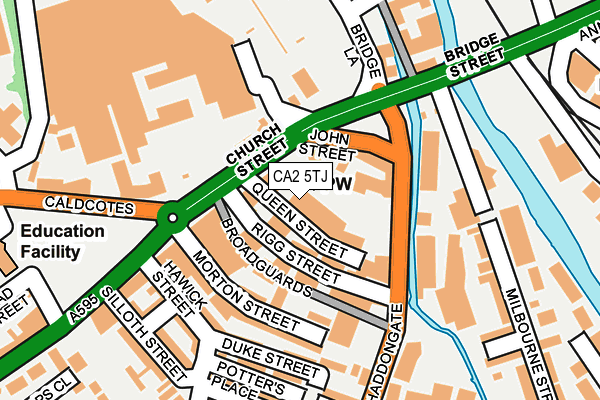 CA2 5TJ map - OS OpenMap – Local (Ordnance Survey)