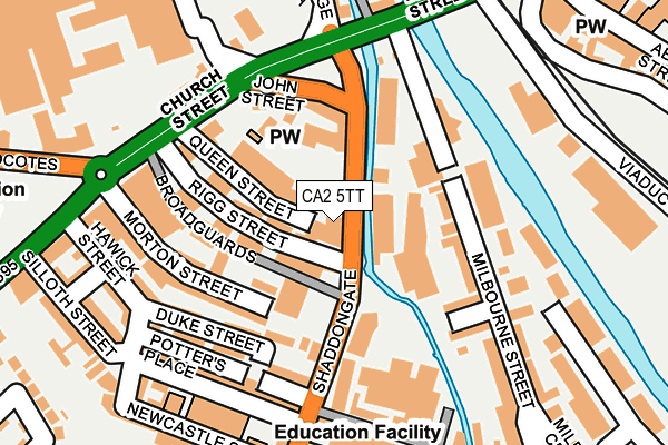 CA2 5TT map - OS OpenMap – Local (Ordnance Survey) CA2 5TT map - OS OpenMap – Local (Ordnance Survey)