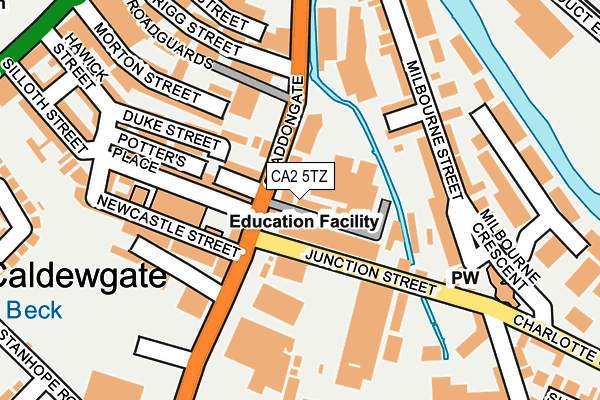 CA2 5TZ map - OS OpenMap – Local (Ordnance Survey) CA2 5TZ map - OS OpenMap – Local (Ordnance Survey)
