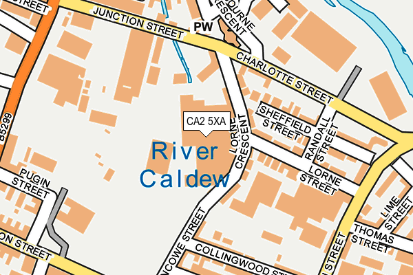CA2 5XA map - OS OpenMap – Local (Ordnance Survey) CA2 5XA map - OS OpenMap – Local (Ordnance Survey)