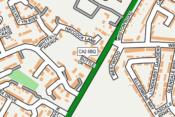 CA2 6BQ map - OS OpenMap – Local (Ordnance Survey) CA2 6BQ map - OS OpenMap – Local (Ordnance Survey)