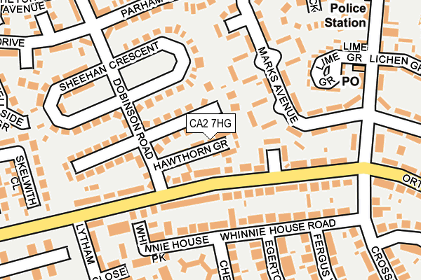 CA2 7HG map - OS OpenMap – Local (Ordnance Survey) CA2 7HG map - OS OpenMap – Local (Ordnance Survey)