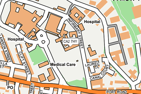 CA2 7HY map - OS OpenMap – Local (Ordnance Survey) CA2 7HY map - OS OpenMap – Local (Ordnance Survey)